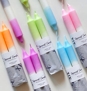 Tapered Candles X Watercolor Effect